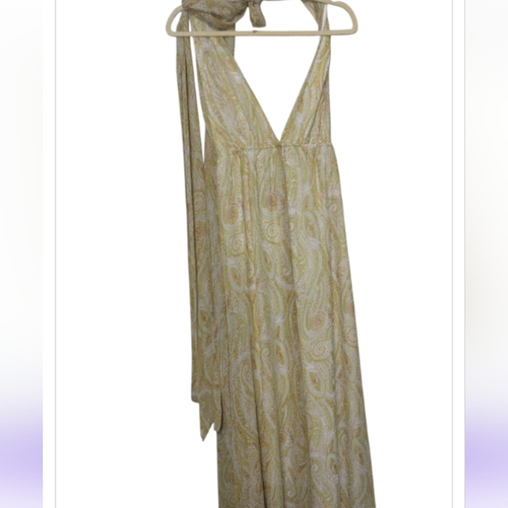 fab'rik Cream Resort Halter Maxi Dress - Picture 6 of 9